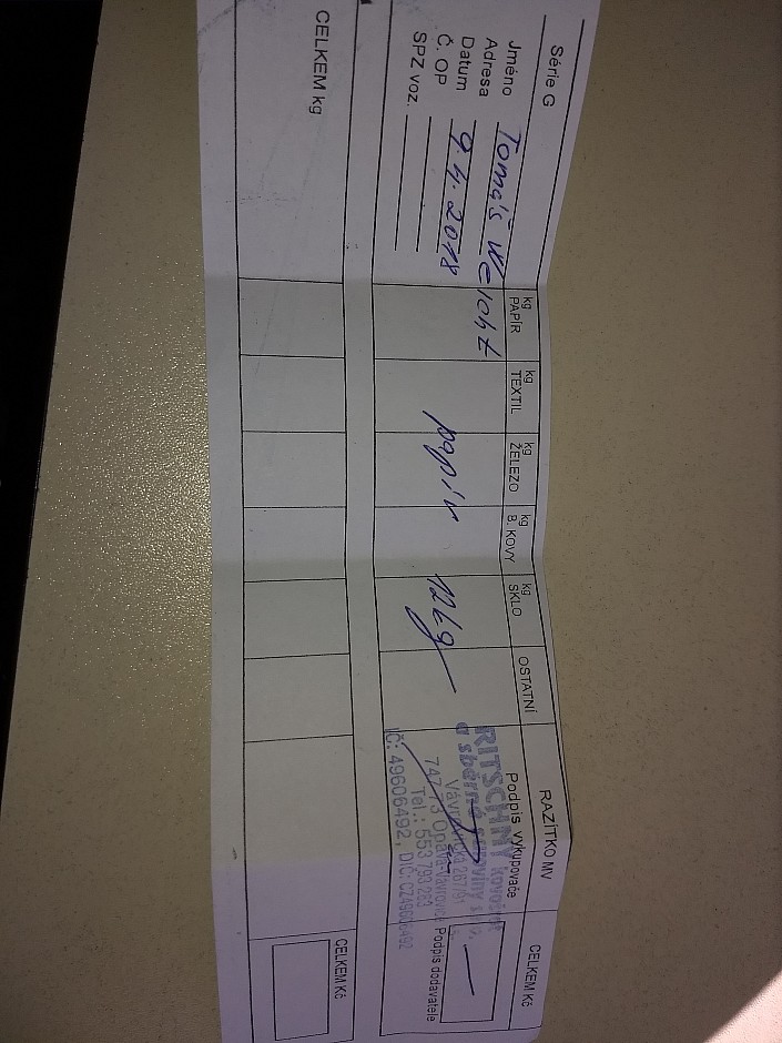 ve sběrně