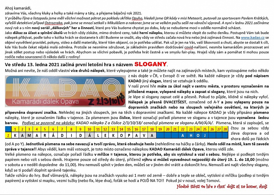 pravidla hry SLOGANY