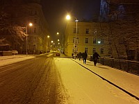 v Olomouci sněžilo